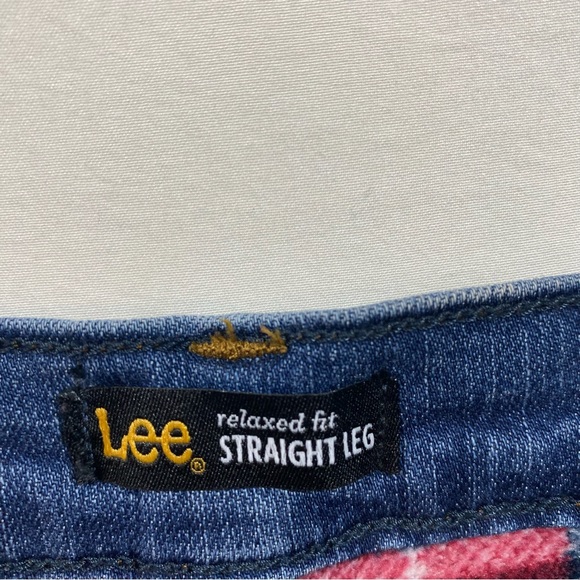 Lee Jeans Women’s 16 Straight Leg Relaxed Flannel Lined Jeans Winter jeans denim - Picture 2 of 8